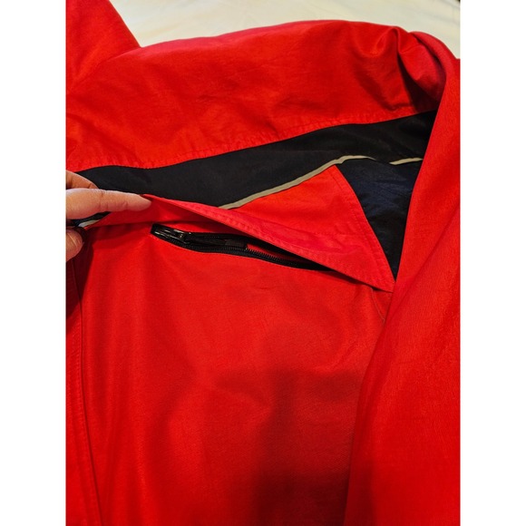 St.Johns Bay Mens Red Navy Blue White Color Block Ski Snowboard Jacket Vtg XL - Picture 3 of 8